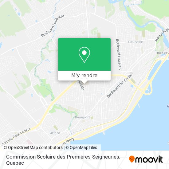 Commission Scolaire des Premières-Seigneuries plan