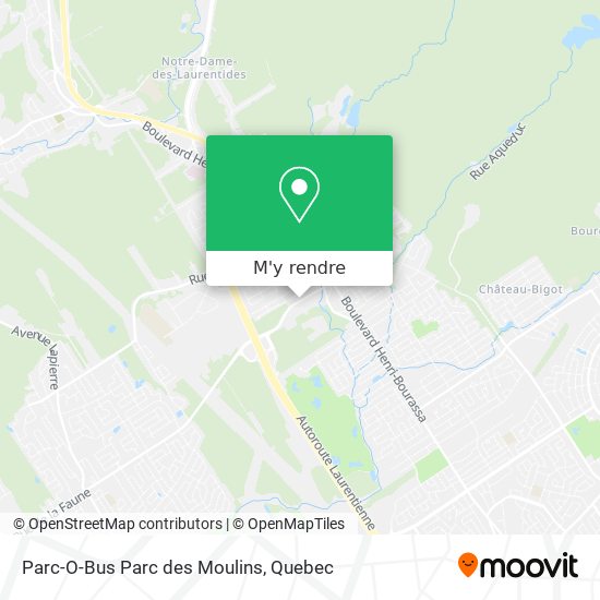 Parc-O-Bus Parc des Moulins plan