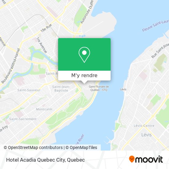 Hotel Acadia Quebec City plan