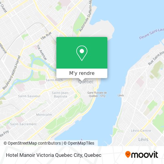 Hotel Manoir Victoria Quebec City plan