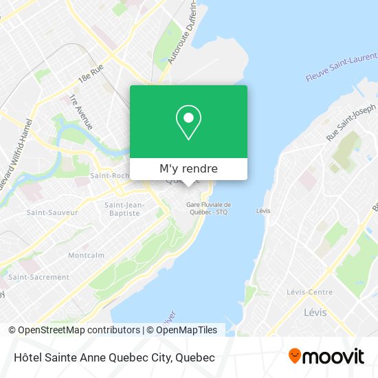 Hôtel Sainte Anne Quebec City plan