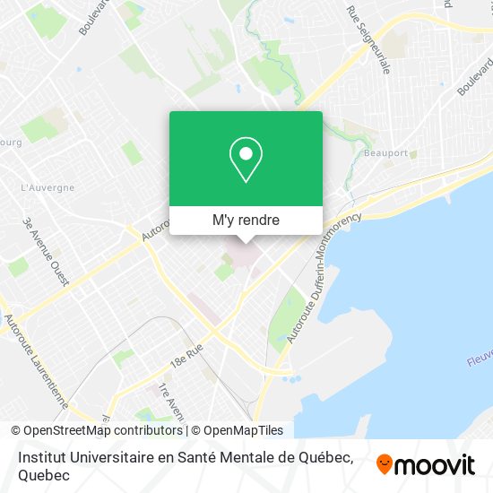 Institut  Universitaire en Santé Mentale de Québec plan