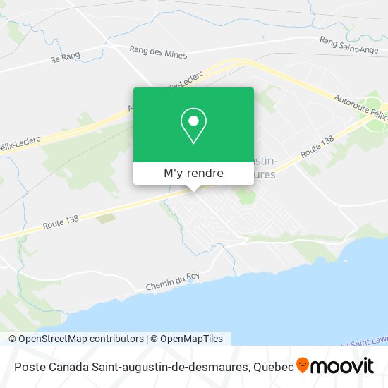 Poste Canada Saint-augustin-de-desmaures plan