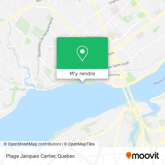 Plage Jacques Cartier plan