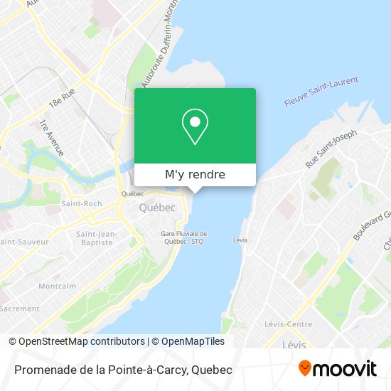 Promenade de la Pointe-à-Carcy plan