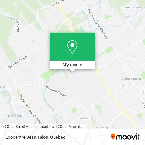 Écocentre Jean-Talon plan