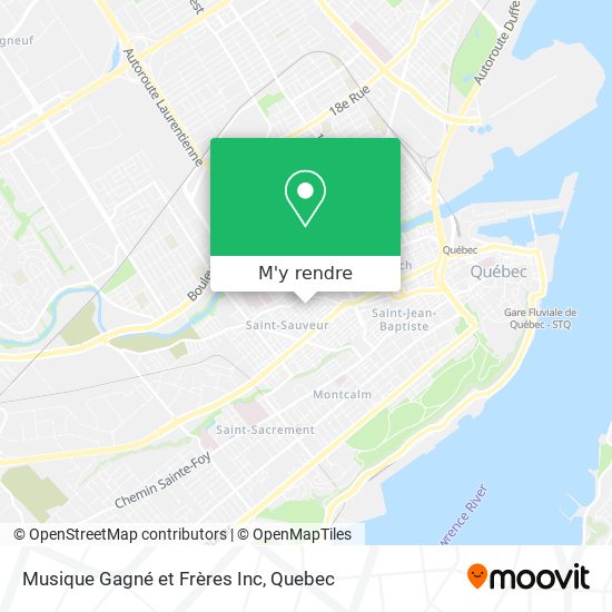 Musique Gagné et Frères Inc plan