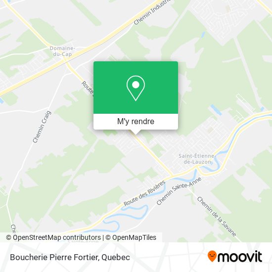 Boucherie Pierre Fortier plan