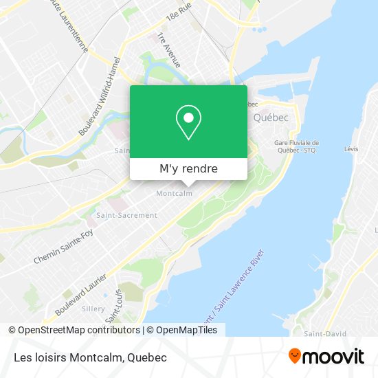 Les loisirs Montcalm plan