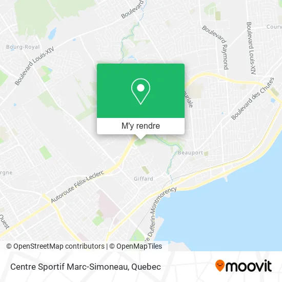 Centre Sportif Marc-Simoneau plan