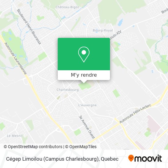Cégep Limoilou (Campus Charlesbourg) plan