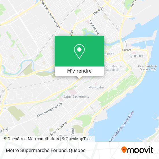 Métro Supermarché Ferland plan