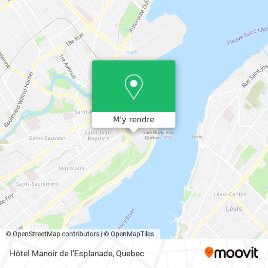 Hôtel Manoir de l'Esplanade plan