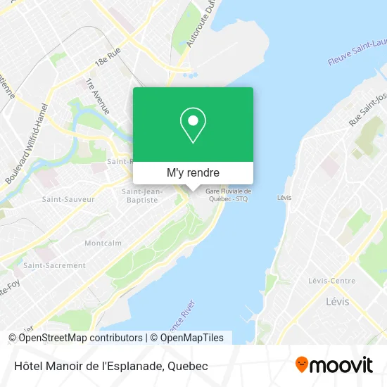 Hôtel Manoir de l'Esplanade plan
