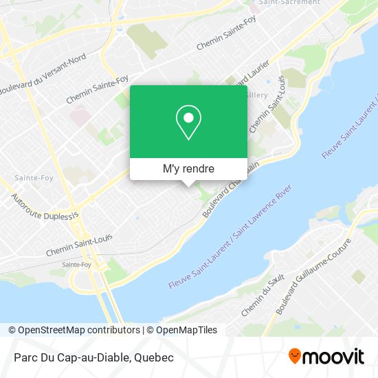 Parc Du Cap-au-Diable plan