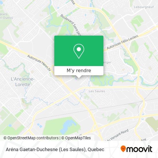 Aréna Gaetan-Duchesne (Les Saules) plan