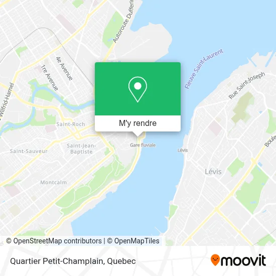 Quartier Petit-Champlain plan