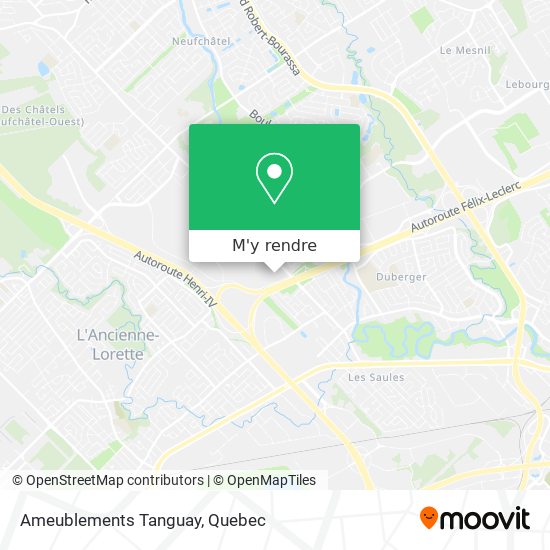 Ameublements Tanguay plan