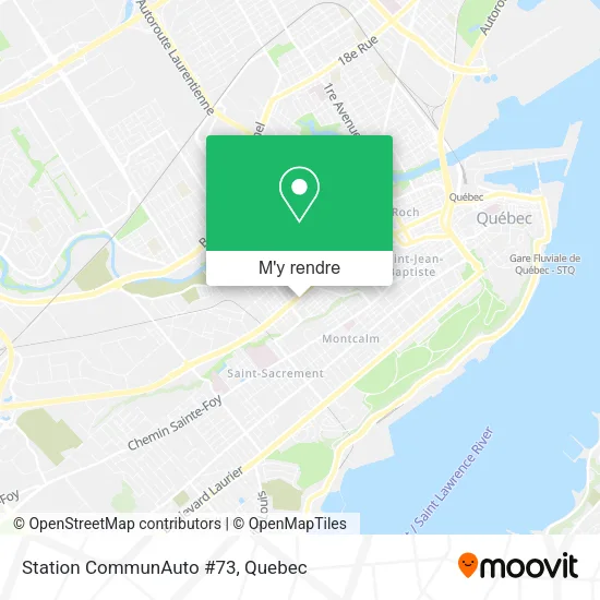 Station CommunAuto #73 plan