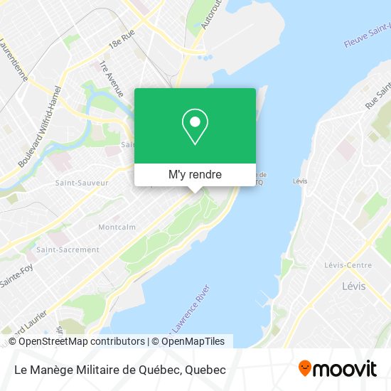 Le Manège Militaire de Québec plan
