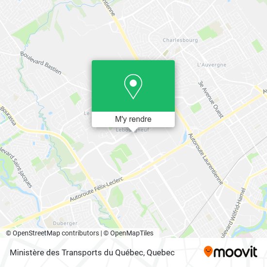 Ministère des Transports du Québec plan