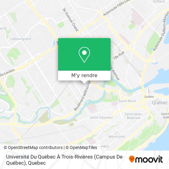 Université Du Québec À Trois-Rivières (Campus De Québec) plan