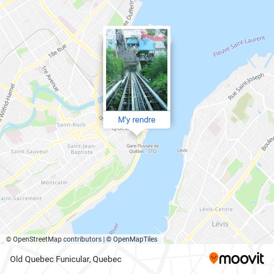 Old Quebec Funicular plan