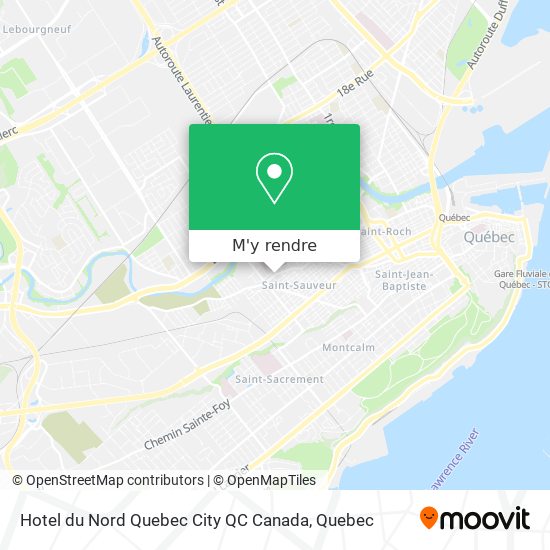 Hotel du Nord Quebec City QC Canada plan
