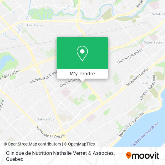 Clinique de Nutrition Nathalie Verret & Associes plan