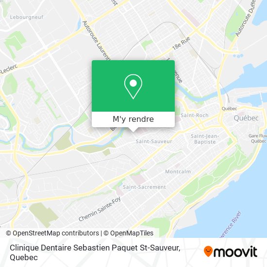 Clinique Dentaire Sebastien Paquet St-Sauveur plan