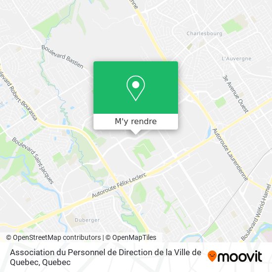 Association du Personnel de Direction de la Ville de Quebec plan