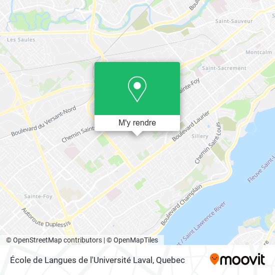 École de Langues de l'Université Laval plan