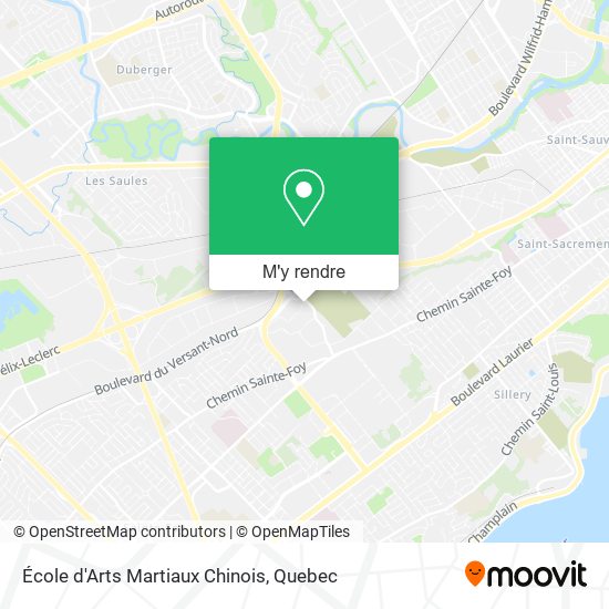 École d'Arts Martiaux Chinois plan
