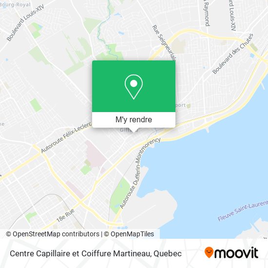Centre Capillaire et Coiffure Martineau plan