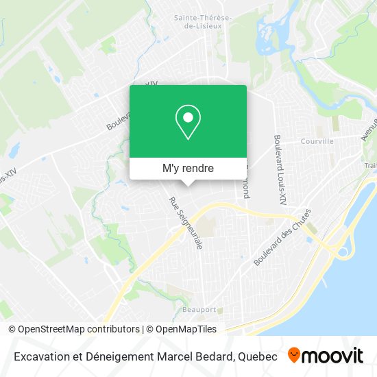 Excavation et Déneigement Marcel Bedard plan