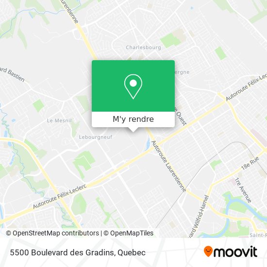 5500 Boulevard des Gradins plan