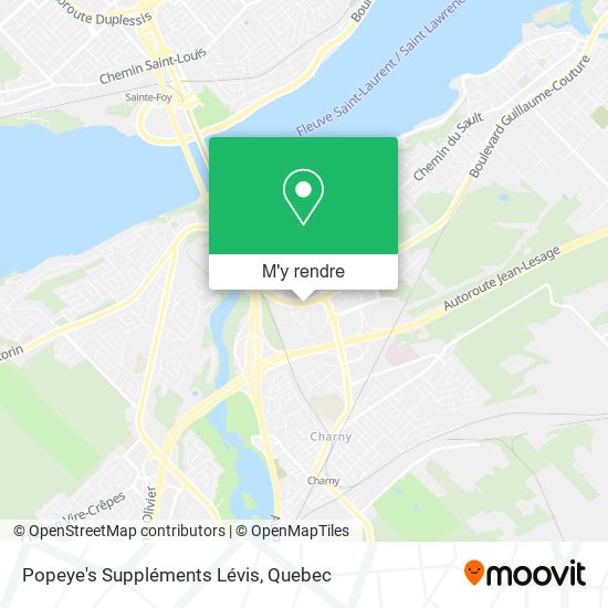 Popeye's Suppléments Lévis plan