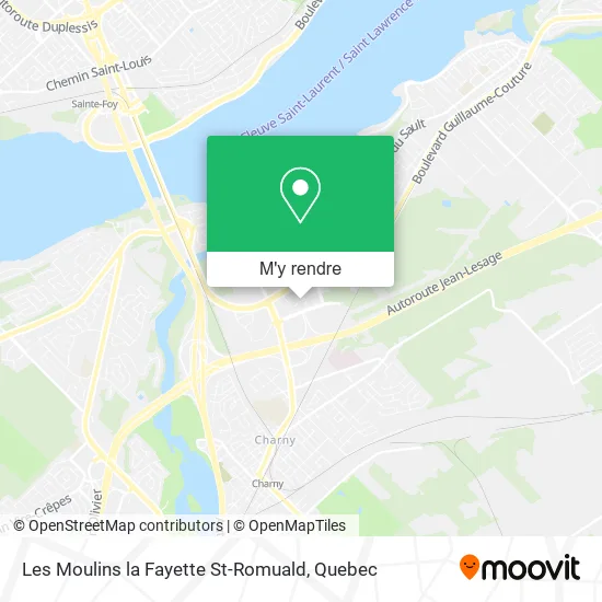 Les Moulins la Fayette St-Romuald plan