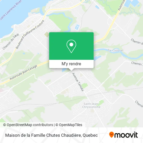 Maison de la Famille Chutes Chaudière plan