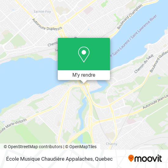École Musique Chaudière Appalaches plan