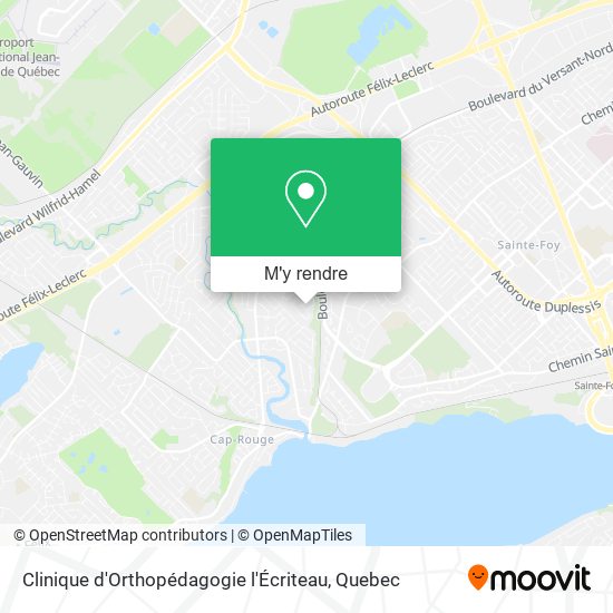 Clinique d'Orthopédagogie l'Écriteau plan