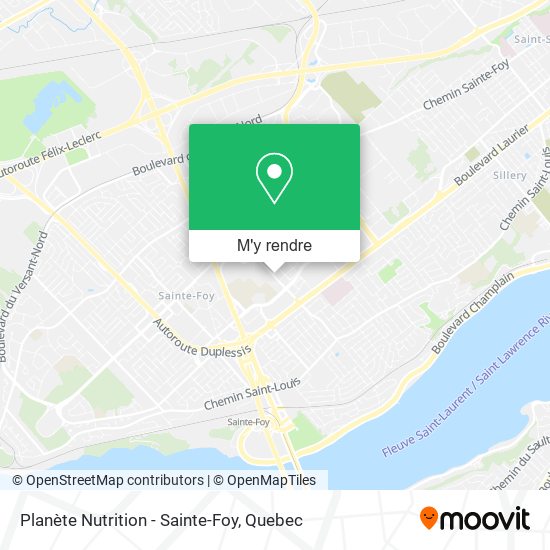 Planète Nutrition - Sainte-Foy plan