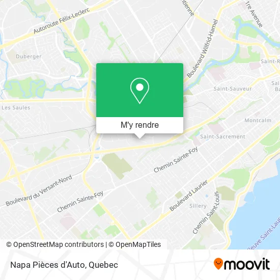 Napa Pièces d'Auto plan