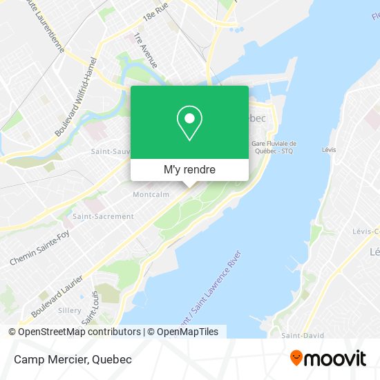 Camp Mercier plan
