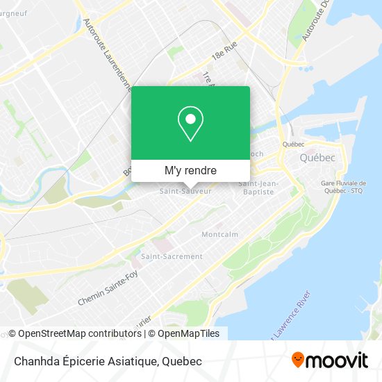 Chanhda Épicerie Asiatique plan