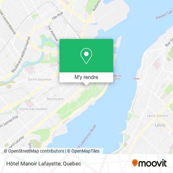 Hôtel Manoir Lafayette plan