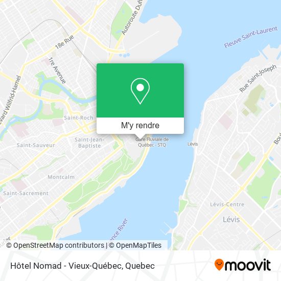 Hôtel Nomad - Vieux-Québec plan