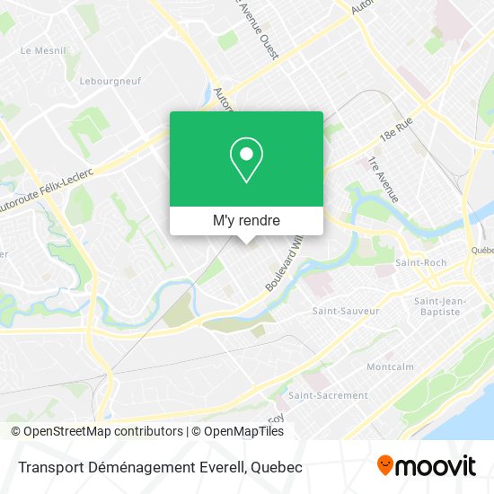 Transport Déménagement Everell plan