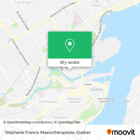 Stéphanie Francis Massothérapeute plan