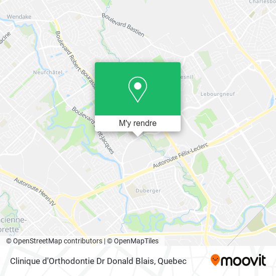 Clinique d'Orthodontie Dr Donald Blais plan